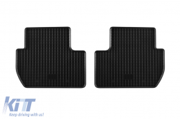 Specific rubber mats suitable for Citroen C-Crosser, Mitsubishi Outlander, Peugeot 4007 after 2007, Mitsubishi Outlander after 2015, 4-piece set, black color-image-6248351