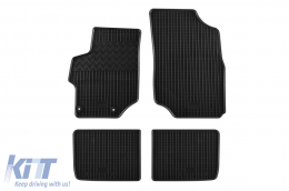 Specific rubber mats suitable for Citroen C-Elysee, Peugeot 301 after 2012, 4-piece set, black color - ABFMC6023444