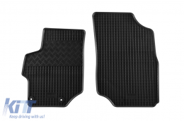 Specific rubber mats suitable for Citroen C-Elysee, Peugeot 301 after 2012, 4-piece set, black color-image-6248356