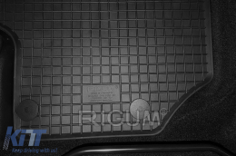 Specific rubber mats suitable for Citroen C-Elysee, Peugeot 301 after 2012, 4-piece set, black color-image-6248359