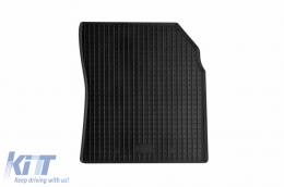 Specific rubber mats suitable for Citroen Berlingo, Peugeot Partner, Opel Combo after 2019, Toyota Proace after 2020, 2 seats, 2-piece set, black color-image-6249804