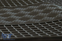 Specific rubber mats suitable for Citroen Berlingo, Peugeot Partner, Opel Combo after 2019, Toyota Proace after 2020, 2 seats, 2-piece set, black color-image-6249805