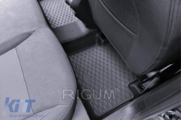 Specific rubber mats suitable for Dacia Bigster MHEV, LPG after 2025, 4-piece set, black color-image-6229624