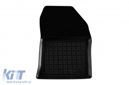 Specific rubber mats suitable for Dacia Dokker after 2012, 3-piece set, black color-image-6216666