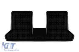 Specific rubber mats suitable for Dacia Dokker after 2012, 3-piece set, black color-image-6216667