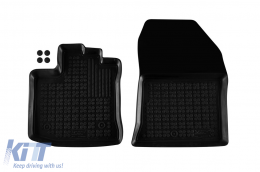 Specific rubber mats suitable for Dacia Dokker van after 2012, 2-piece set, black color - ABFMD6022550
