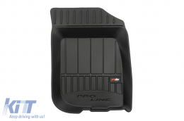 Specific rubber mats suitable for Dacia Duster I 2010-2018 from Frogum 3D ProLine series, 4-piece set, black color, with 24-month warranty-image-6220732