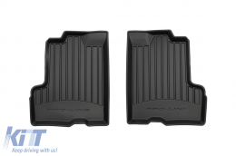 Specific rubber mats suitable for Dacia Duster II 2017-2021 from Frogum 3D ProLine series, 4-piece set, black color, with 24-month warranty-image-6221464