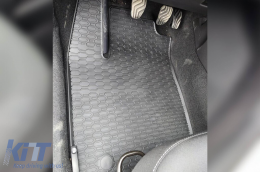 Specific rubber mats suitable for Dacia Duster II after 2018, 4-piece set, black color-image-6228434