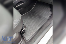 Specific rubber mats suitable for Dacia Duster II after 2018, 4-piece set, black color-image-6228435