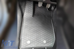 Specific rubber mats suitable for Dacia Duster II after 2018, 4-piece set, black color-image-6228437