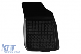 Specific rubber mats suitable for Dacia Duster 2010-2013, Logan sedan 2004-2013, 4-piece set, black color-image-6216639