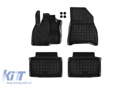 image-39-Specific rubber mats suitable for Dacia Duster after 2024 except Hybrid version, 4-piece set, black color