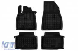 image-29-Specific rubber mats suitable for Dacia Duster Hybrid, LPG after 2024, 4-piece set, black color