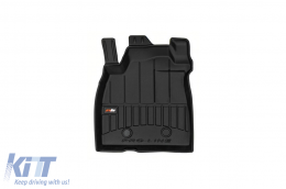 Specific rubber mats suitable for Dacia Duster after 2024, 3-piece set, black color, with 24-month warranty-image-6222354