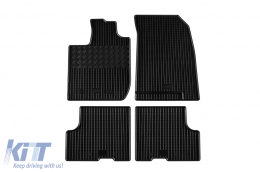 image-31-Specific rubber mats suitable for Dacia Duster after 2018, 4-piece set, black color