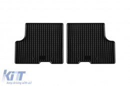 Specific rubber mats suitable for Dacia Duster after 2018, 4-piece set, black color-image-6229018
