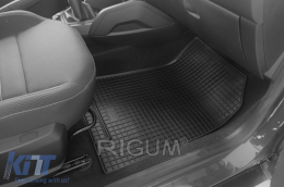 Specific rubber mats suitable for Dacia Duster after 2018, 4-piece set, black color-image-6229020