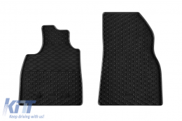 Specific rubber mats suitable for Dacia Duster LPG, HEV after 2024, 4-piece set, black color-image-6229570