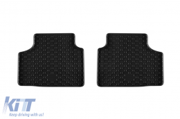 Specific rubber mats suitable for Dacia Duster LPG, HEV after 2024, 4-piece set, black color-image-6229571