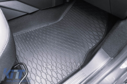 Specific rubber mats suitable for Dacia Duster LPG, HEV after 2024, 4-piece set, black color-image-6229577