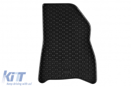 Specific rubber mats suitable for Dacia Duster MHEV after 2024, 4-piece set, black color-image-6229608