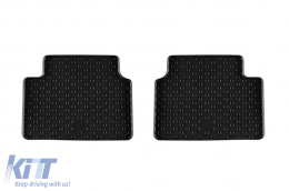 Specific rubber mats suitable for Dacia Duster MHEV after 2024, 4-piece set, black color-image-6229609
