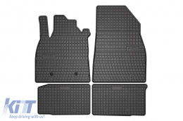 Specific rubber mats suitable for Dacia Duster after 2024, 4-piece set, black color - ABFMD6019389
