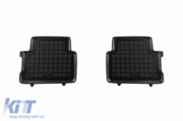 Specific rubber mats suitable for Dacia Jogger after 2021, without Hybrid version, 5 seats, 4-piece set, black color-image-6216729
