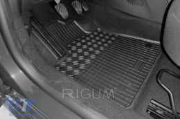 Specific rubber mats suitable for Dacia Jogger after 2022, 4-piece set, black color-image-6229310