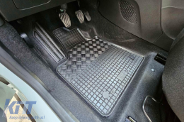 Specific rubber mats suitable for Dacia Jogger after 2022, 4-piece set, black color-image-6229314