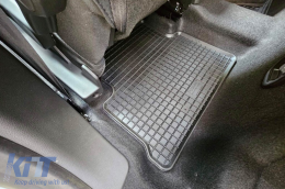 Specific rubber mats suitable for Dacia Jogger after 2022, 4-piece set, black color-image-6229318