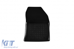 Specific rubber mats suitable for Dacia Lodgy 2012-2020 with 7 seats, 4-piece set, black color-image-6216654