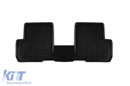 Specific rubber mats suitable for Dacia Lodgy 2012-2020 with 7 seats, 4-piece set, black color-image-6216655