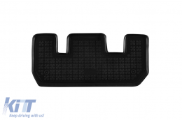 Specific rubber mats suitable for Dacia Lodgy 2012-2020 with 7 seats, 4-piece set, black color-image-6216656