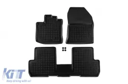 image-29-Specific rubber mats suitable for Dacia Lodgy 2012-2020 with 5 seats, 3-piece set, black color.