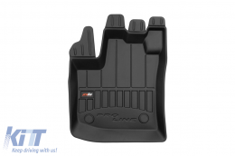 Specific rubber mats suitable for Dacia Lodgy after 2012, 4-piece set, black color, with 24-month warranty-image-6221425