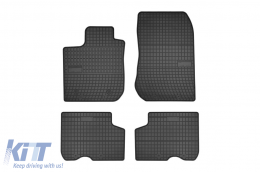 Specific rubber mats suitable for Dacia Logan II after 2014, 4-piece set, black color - ABFMD6024013