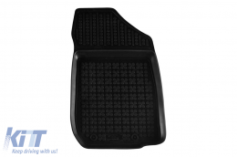 Specific rubber mats suitable for Dacia Logan MCV after 2013, 4-piece set, black color-image-6216674