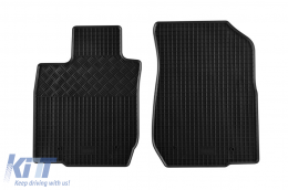 Specific rubber mats suitable for Dacia Logan MCV after 2007, 7 seats, 6 parts, black-image-6228514
