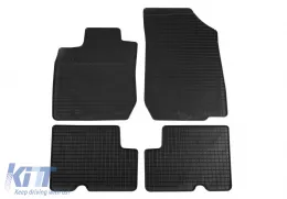 image-75-Specific rubber mats suitable for Dacia Logan 2005-2006, Logan MCV 2007-2013, 4-piece set, black color