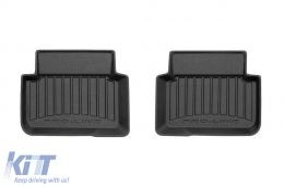 Specific rubber mats suitable for Dacia Logan after 2020, 4-piece set, black color, with 24-month warranty-image-6223474