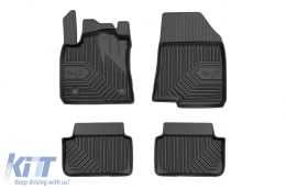 Specific rubber mats suitable for Dacia Logan after 2020, 4-piece set, black color - ABFMD6018515
