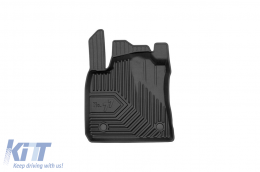 Specific rubber mats suitable for Dacia Logan after 2020, 4-piece set, black color-image-6227204