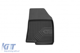 Specific rubber mats suitable for Dacia Logan after 2020, 4-piece set, black color-image-6227205