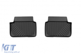 Specific rubber mats suitable for Dacia Logan after 2020, 4-piece set, black color-image-6227206
