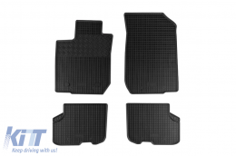 Specific rubber mats suitable for Dacia Logan, Sandero 2013-2020, 4-piece set, black color - ABFMD6023455