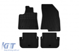 Specific rubber mats suitable for Dacia Logan, Sandero, Sandero Stepway after 2021, 4-piece set, black color - ABFMD6023751