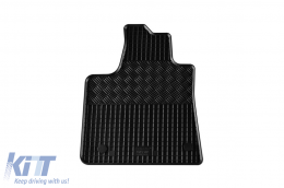 Specific rubber mats suitable for Dacia Logan, Sandero, Sandero Stepway after 2021, 4-piece set, black color-image-6250022
