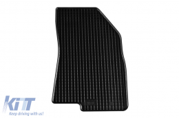 Specific rubber mats suitable for Dacia Logan, Sandero, Sandero Stepway after 2021, 4-piece set, black color-image-6250023